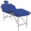 Blue Foldable Massage Table 4 Zones with Aluminum Frame,Health & Beauty,Personal Care,Massage & Relaxation,Massage Tables,110097 view 1