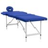 Blue Foldable Massage Table 4 Zones with Aluminum Frame,Health & Beauty,Personal Care,Massage & Relaxation,Massage Tables,110097 view 3
