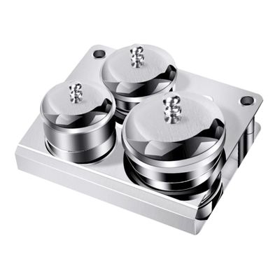 3 Piece Stainless Steel Nail Liquid and Powder Cups with Lid