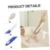 Healvian Long Handle Pumice Stone Foot Exfoliator 2pcs Dead Skin Remover for Calloused Feet for Women for Home Pedicure and Shower Use view 3
