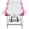 3-Zone Foldable Massage Table Aluminum White and Pink,Health & Beauty,Personal Care,Massage & Relaxation,Massage Tables,110242 view 2