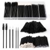 300 Piece Disposable Makeup Brush Set, Black Mascara Wands, Lip Applicators and Micro Brushes with Storage Box for Eyelash Extensions, Lip Applications, Professional Beauty Tool Kit view 1