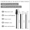 300 Piece Disposable Makeup Brush Set, Black Mascara Wands, Lip Applicators and Micro Brushes with Storage Box for Eyelash Extensions, Lip Applications, Professional Beauty Tool Kit view 2