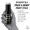 BOBISUKA Grey Face & Body Paint Stick Water-Based Washable Face Paint Makeup Stick for Halloween Skeleton, Skull, Zombie, Vampire, Cosplay, SFX, Sports Eye Black & Costume Party view 2
