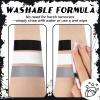 BOBISUKA Grey Face & Body Paint Stick Water-Based Washable Face Paint Makeup Stick for Halloween Skeleton, Skull, Zombie, Vampire, Cosplay, SFX, Sports Eye Black & Costume Party view 4