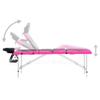4-Zone Foldable Massage Table Aluminum Black and Pink,Health & Beauty,Personal Care,Massage & Relaxation,Massage Tables,110248 view 4