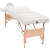 3-Zone Folding Massage Table and Stool Set 3.9" Thick White,Health & Beauty,Personal Care,Massage & Relaxation,Massage Tables,110156 view 2