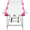 2-Zone Foldable Massage Table Aluminum White and Pink,Health & Beauty,Personal Care,Massage & Relaxation,Massage Tables,110234 view 2