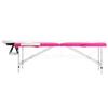 2-Zone Foldable Massage Table Aluminum White and Pink,Health & Beauty,Personal Care,Massage & Relaxation,Massage Tables,110234 view 3