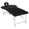 Black Foldable Massage Table 3 Zones with Aluminum Frame,Health & Beauty,Personal Care,Massage & Relaxation,Massage Tables,110092 view 3