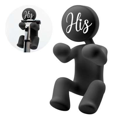 AGMDESIGN His Silicone Razor Holder, Funny Bathroom Decor for Inside Shower, Cool Gadgets Leg Razor Holder for Men Boyfriend, Fathers Day Birthday Gifts for Men Boyfriend Dad Husband