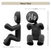 AGMDESIGN His Silicone Razor Holder, Funny Bathroom Decor for Inside Shower, Cool Gadgets Leg Razor Holder for Men Boyfriend, Fathers Day Birthday Gifts for Men Boyfriend Dad Husband view 2