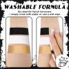 BOBISUKA Metallic Gold Face & Body Paint Stick Water-Based Washable Face Paint Makeup Stick for Halloween Skeleton, Skull, Robot, Goth, Fox,, Cosplay, SFX, Sports Eye Black & Costume Party view 4