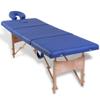 Blue Foldable Massage Table 4 Zones with Wooden Frame,Health & Beauty,Personal Care,Massage & Relaxation,Massage Tables,110093 view 2