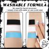BOBISUKA Light Blue Face & Body Paint Stick Water-Based Washable Face Paint Makeup Stick for Halloween Sally, Corpse Bride, Avatar, Skeleton, Smurf, Cosplay, SFX, Sports Eye Black & Costume Party view 4