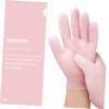 Ipetboom 1Pair Moisturizing Hand Care Gloves Skin Friendly Sebs Treatment for Dry Hands Washable Reusable for Overnight Use with Moisturizing view 4