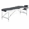 3-Zone Foldable Massage Table Aluminum Black and White,Health & Beauty,Personal Care,Massage & Relaxation,Massage Tables,110236 view 1