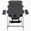 3-Zone Foldable Massage Table Aluminum Black and White,Health & Beauty,Personal Care,Massage & Relaxation,Massage Tables,110236 view 2