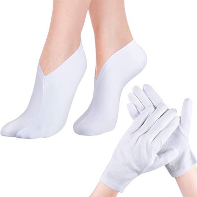 GENYUI Moisturizing Gloves and Socks,Moisturizing Therapies Socks  Gloves,Soften Repairing Dry Cracked,Hands Feet Skin Care