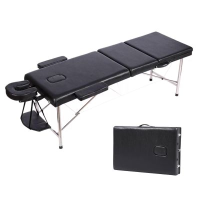 Adjustable Massage Table, Portable Esthetician Bed with U-Shaped Headrest, Foldable Physical Therapy Tattoo Table for Beauty Salon, Professional Massage Shop, Family