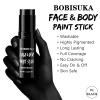 BOBISUKA Black Face & Body Paint Stick Water-Based Washable Face Paint Makeup Stick for Halloween Clown, Skeleton, Skull, Joker, Cosplay, SFX, Sports Eye Black & Costume Party view 2