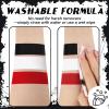BOBISUKA Black Face & Body Paint Stick Water-Based Washable Face Paint Makeup Stick for Halloween Clown, Skeleton, Skull, Joker, Cosplay, SFX, Sports Eye Black & Costume Party view 4
