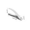 Healeved Stainless Steel Nail Clippers for False Nails 1 Piece U-Shaped Cutter Sanding Handle Manicure Tool and view 2