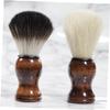 PENIKOKO Portable Nylon Beard Brush Skin Friendly Shaving Brush for Men for Beard Grooming and Styling Compact and Travel Friendly Design present for Bearded Friends view 2