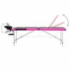 3-Zone Foldable Massage Table Aluminum Black and Pink,Health & Beauty,Personal Care,Massage & Relaxation,Massage Tables,110240 view 4