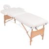 2-Zone Folding Massage Table and Stool Set 3.9" Thick White,Health & Beauty,Personal Care,Massage & Relaxation,Massage Tables,110154 view 2