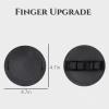 4 Counts Shower and Bath Tool, Deep Cleansing Body Scrubber for Gentle Skin Renewal, Black Round Shower Exfoliating Pads(Fine Lines-2pcs,Strap Style) view 2