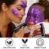 BOBISUKA Purple Face & Body Paint Stick Water-Based Washable Face Paint Makeup Stick for Halloween Witch, Zombie, Skull, Clown, Butterfly, Galaxy, Cosplay, SFX, Sports Eye Black & Costume Party view 3