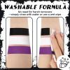 BOBISUKA Purple Face & Body Paint Stick Water-Based Washable Face Paint Makeup Stick for Halloween Witch, Zombie, Skull, Clown, Butterfly, Galaxy, Cosplay, SFX, Sports Eye Black & Costume Party view 4