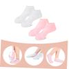 CALLARON 2 Pairs of Moisturizing Foot Socks for Dry Feet SEBS Moisture-Resistant Spa Socks for Women for Home Use view 3
