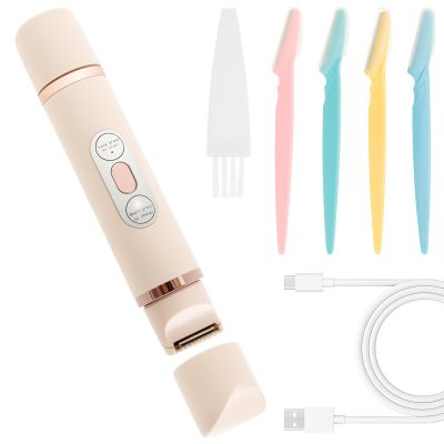 Electric Women Shaver with IPX7 Waterproof Comfortable Electric Lady Shaver Cordless Double Headed Bikini Trimmer for Wet and Dry Use(Pink,1 Piece)