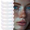 8PCS Glitter Freckles, Glitter Freckles Face Tattoo, Sparkle Freckles for Women and Kids, Cute Star Waterproof Gold Temporary Face Tattoos Glitter Glow Up Patches (8PCSB Holographic Multicolor) view 1