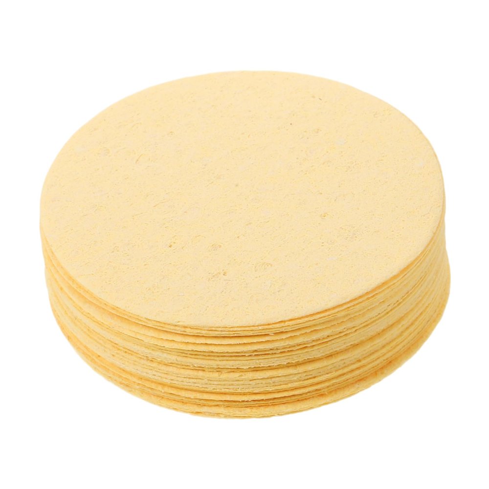 HONITANO 30Pcs Compressed Facial Cleansing Sponges Gentle Makeup Removal Deep Pore Soft Skin Friendly Pads for Daily Face Washing Skincare Routine