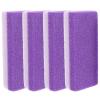 FOMIYES 4 Pcs Purple PU Foot Exfoliators Tools for Gentle Removal and Foot Scrubbing for Smooth Skin Care view 1
