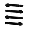 VALICLUD 50pcs Black Double-ended Eyeshadow Brush Kit Dual-sided Sponge Applicators for Makeup for Women for Eye Makeup Application view 2