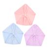 BAZEITFLOW 3pcs Hair Drying Towels for Women Absorbent Coral Fleece Wraps Quick Dry Hair Caps for Travel Reduces Frizz Convenient view 1