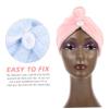 BAZEITFLOW 3pcs Hair Drying Towels for Women Absorbent Coral Fleece Wraps Quick Dry Hair Caps for Travel Reduces Frizz Convenient view 2