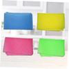 LALADEFIEE 4Pcs Exfoliating Nylon Bath Towels Yellow Green Blue Pink Back Scrubber Wash Cloth for Smooth Skin Removes Dead Skin and Grease view 2