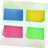LALADEFIEE 4Pcs Exfoliating Nylon Bath Towels Yellow Green Blue Pink Back Scrubber Wash Cloth for Smooth Skin Removes Dead Skin and Grease view 3