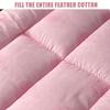 Pink,60 * 180cm,LDLCYCN Spa Massage Table Pad Without Face Hole Lash Bed Pad Cover with Non Slip Elastic Band Fluffy Beauty Salon Bed Pad for Tattoo Table Beauty Bed Square Head Washable view 4