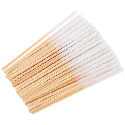 AUTSUPPL 300pcs Thick Bamboo Cotton Swabs for Makeup and Beauty Care Pointed Tips Portable and Convenient for Personal Care and Spa