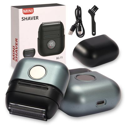 Electric Foil Shaver for Men & Women, Dual-Head USB Rechargeable Razor with 2 Precision Foil Blades, IPX6 Waterproof Wet & Dry Shaver, Portable Grooming Kit for Home, Office & Travel