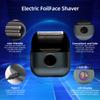 Electric Foil Shaver for Men & Women, Dual-Head USB Rechargeable Razor with 2 Precision Foil Blades, IPX6 Waterproof Wet & Dry Shaver, Portable Grooming Kit for Home, Office & Travel view 2