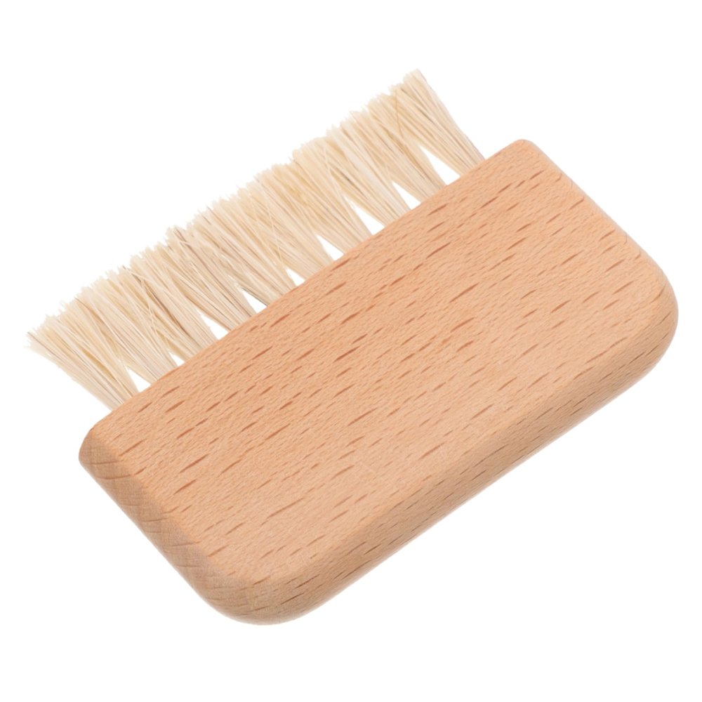 Beavorty Boar Bristle Brush Nail Brush Fingernail Cleaning Tool Wooden Handle Toes