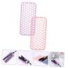 DEARMAMY 2pcs Silicone Heat Resistant Mat for Hair Tools Non-Slip Curling Iron Holder Table Protector view 2