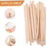 Beaupretty 100pcs Wooden Waxing Sticks Spatula for Hair Removal Durable Applicators with Edges for Waxing Eyebrow Shaping and Various Beauty Needs view 2